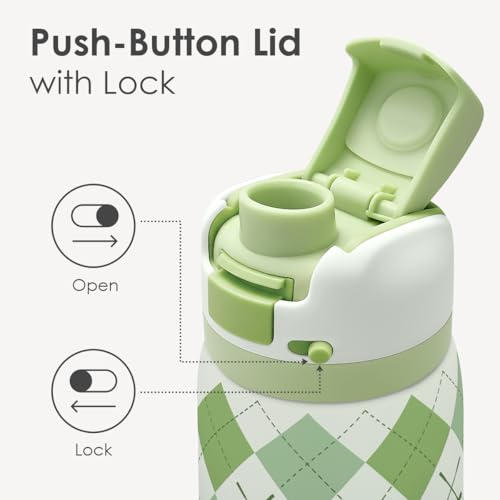Golf Insulated Stainless Steel Water Bottle with Straw for Sports and Travel