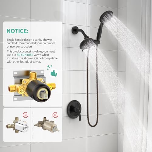 Dual 2 in 1 Shower System with Handheld (105.6 Ounce)