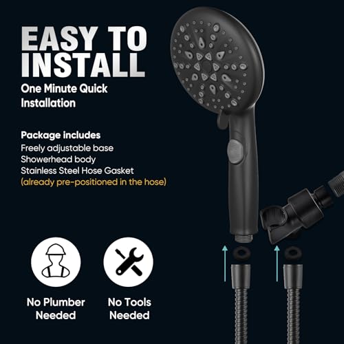 9 Spray Modes Handheld Shower Head