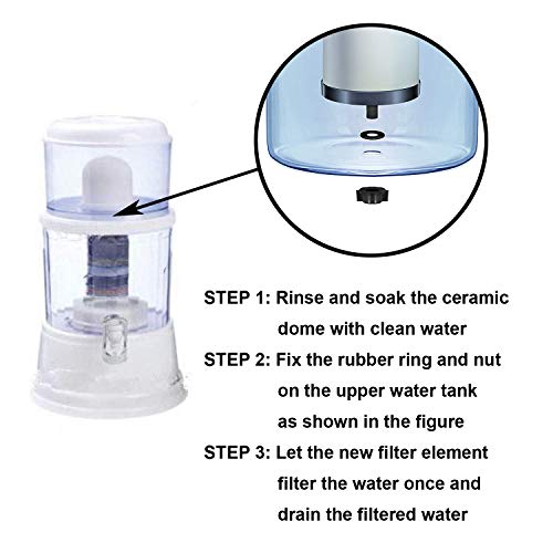 Ceramic Dome Water Filter with Coconut Shell Activated Carbon