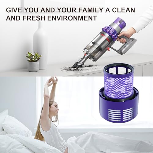 Vacuum Filter Replacement Parts Compatible with Dyson Cyclone V10 Series (4 Count)