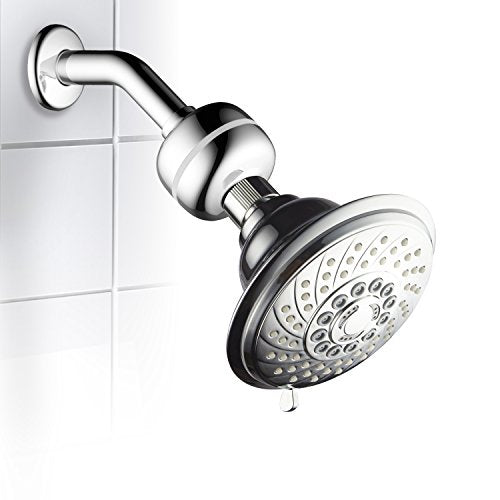 Advanced High Intensity Super Compact Universal Shower Filter with Replaceable Enriched KDF Shower Filter Cartridge by Hotel Spa AquaCare. Use with Any Shower Head
