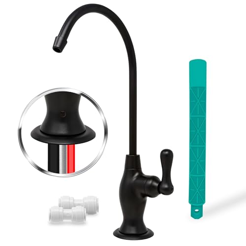 3-Line Air-Gap RO Faucet, Matte Black, NSF Certified