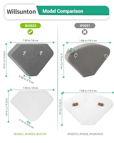 BU3521 HEPA Filter for Shark Clean Lightweight Cordless Stick Cleaner (4 Count)