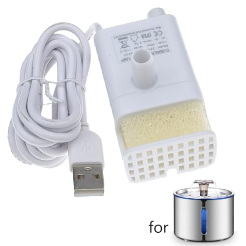 Replacement Pump for Cat Water Fountain Dog Water Dispenser Ultra Quiet Long Lifespan Water Pump