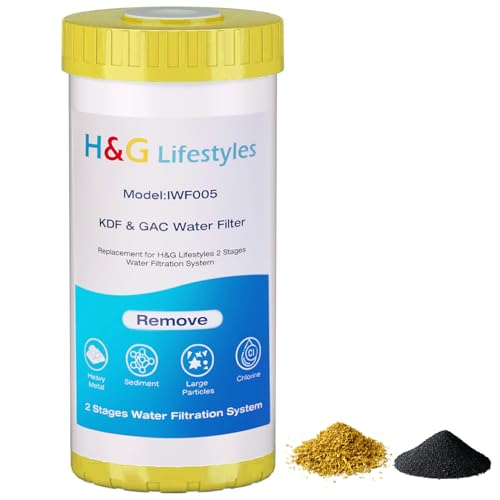 10" x 4.5" Whole House KDF and Carbon Water Filter
