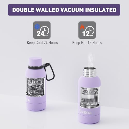 Small Water Bottle 12oz with Clip
