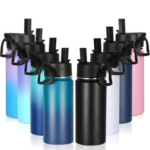 16 OZ Kids Water Bottle Bulk 8 Pack (8 Count)