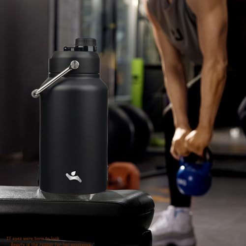 87 oz Insulated Stainless Steel Water Bottle Jug with Handle