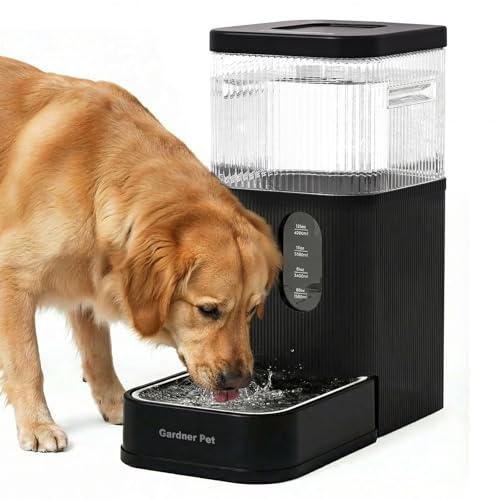 2.9 Gallon Automatic Dog Water Dispenser with Stainless Steel Bowl