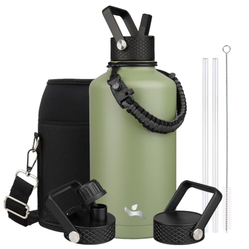 87 oz Insulated Stainless Steel Water Bottle Jug with Handle