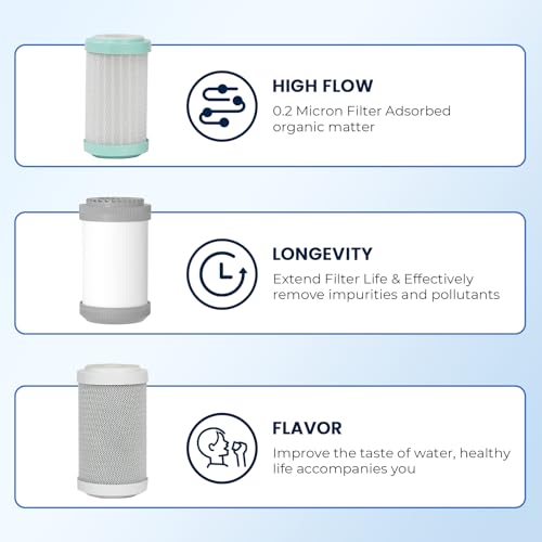 Replacement Filter for GFRVWP03 RV Water Filter System 1 set (3 Count)