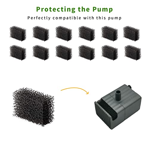 12 Pack Cat Water Fountain Sponge Filters