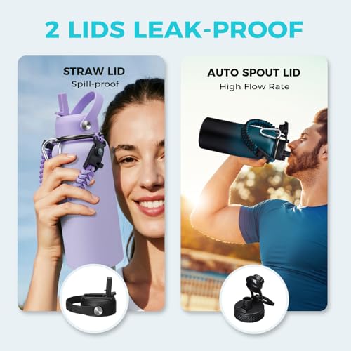 32 oz Insulated Water Bottle with Straw (32 Count)
