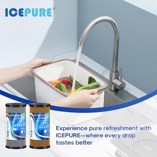 2 Stage 10" x 4.5" Whole House Carbon Water Filter Set (2 Count)