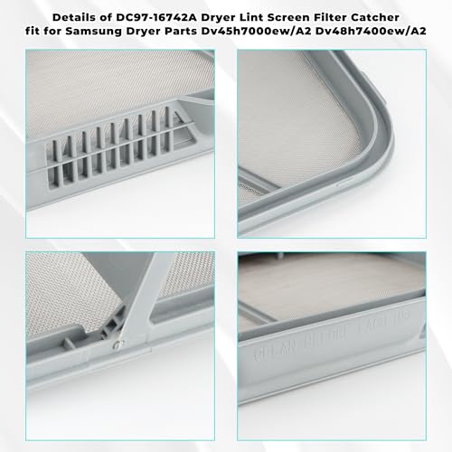 DC97 16742A Lint Trap fit for Samsung Dryer Lint Trap Screen Replacement
