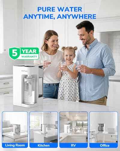 Mate 3 UV Countertop Reverse Osmosis Water Filter with 2 Auto
