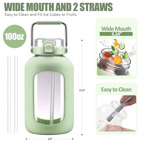Large Glass Water Bottle
