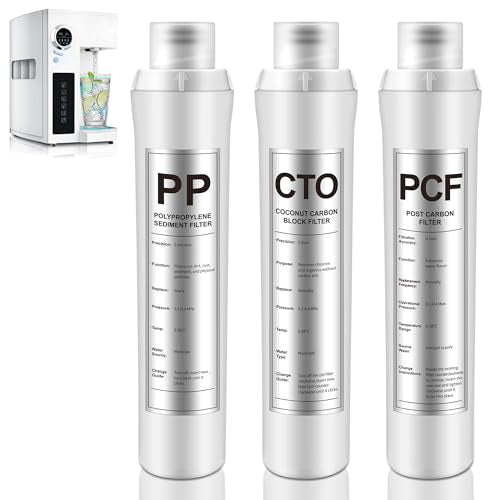 3 Pack Water Filter Replacement Compatible with Bluevua RO100ROPOT (3 Count)