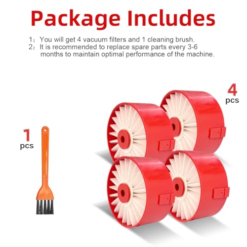 4 Pack N858184 HEPA Filters Replacement Compatible with Craftsman V20 Cordless Stick Vacuum CMCVS001D1 (4 Count)