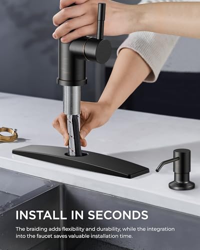 Kitchen Faucet with Soap Dispenser