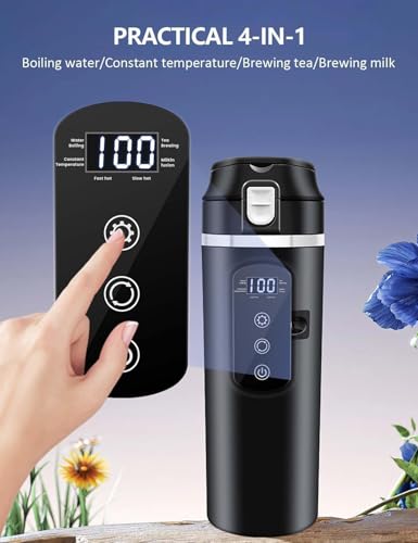 Smart Car Travel Electric Kettle 13.5oz
