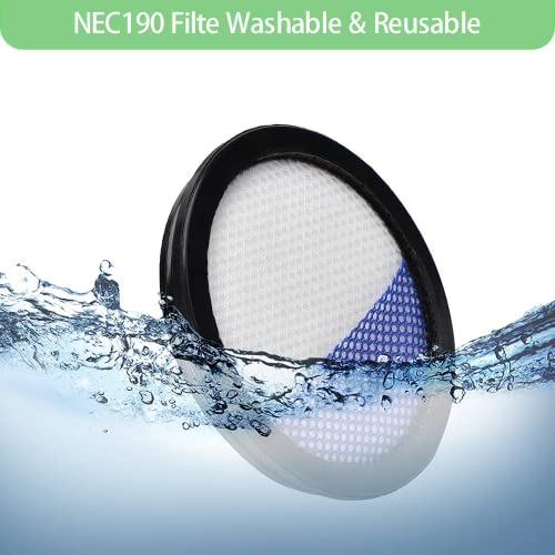 6 Pack Replacement Filter for Eureka NEC280TL Cordless Stick Vacuum Cleaner (6 Count)