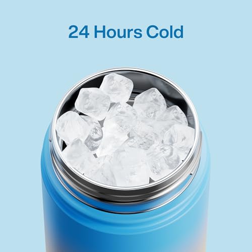 Insulated Water Bottle with Straw Stainless Steel Water Bottle