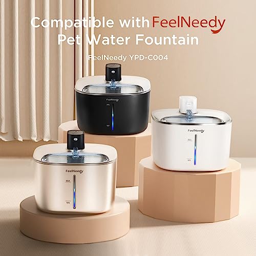 10 Pack Pet Water Fountain Filter Replacement for 135 fl oz