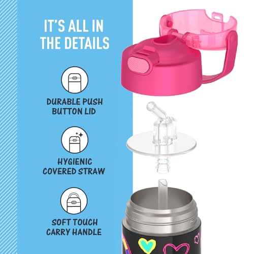 FUNTAINER Water Bottle with Straw
