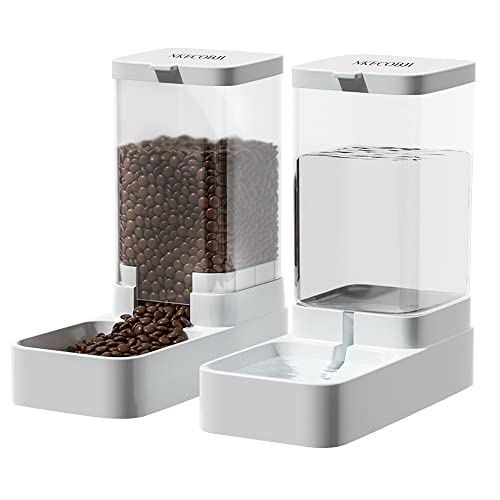 Gravity Pet Feeder and Water Dispenser Set