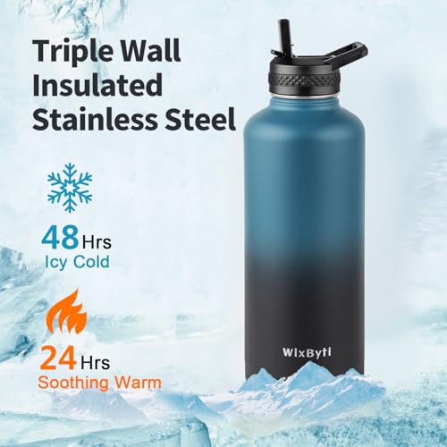 87 oz Insulated Water Bottle with Straw