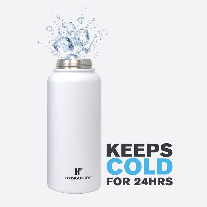 Hybrid Triple Wall Vacuum Insulated Water Bottle with Flip Straw