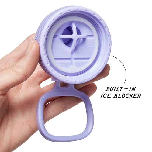Sport Triple Insulated Water Bottle with Spout Lid and Ice Blocker