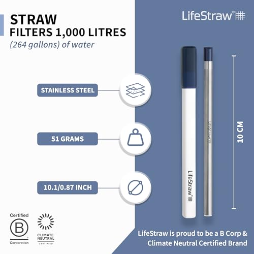 Sip Reusable Stainless Steel Water Filter Drinking Straw with Carry Case