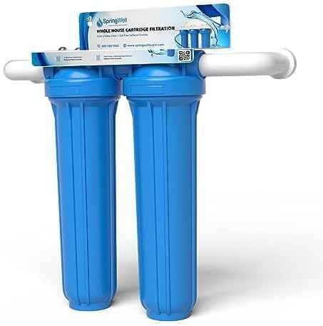 SpringWell Whole House Water Filter Cartridge System - Carbon + Sediment Filter