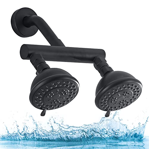 High Pressure Double Shower Head with Shut