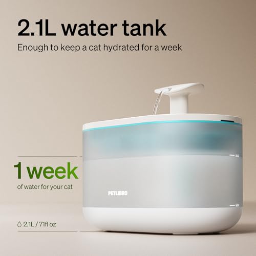 Cat Water Fountain Ultra Quiet with Two Flow Modes