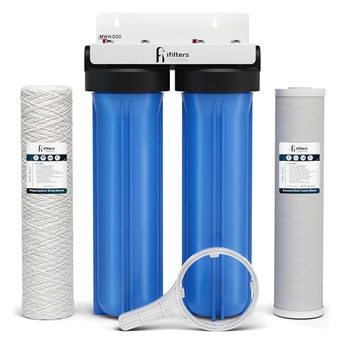 Whole House Filtration System Complete Dual Stage Sediment Chlorine Taste Odor VOC's