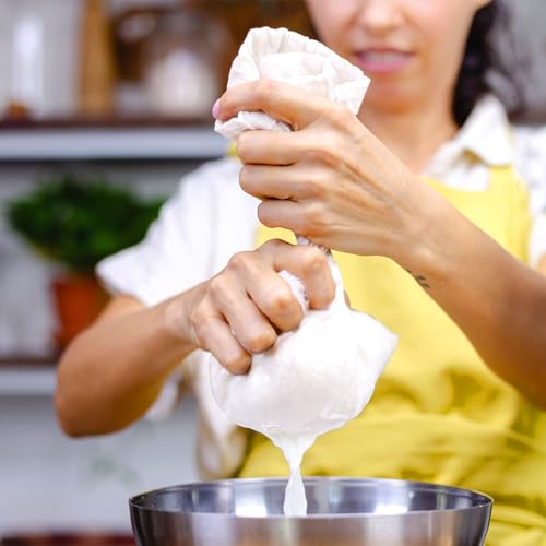 4 Pack Nut Milk Bag 12 x 8 Inch Nut Bag Strainer Reusable Nylon Cloth (4 Count)