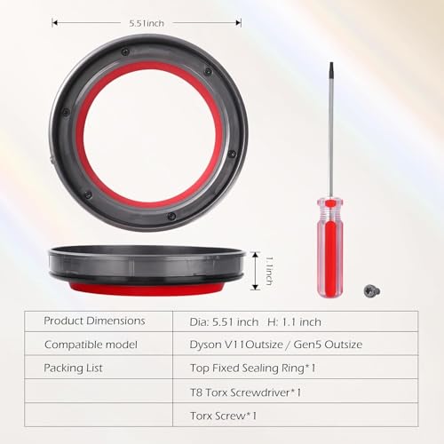 Sealing Ring Replacement for Dyson Outsize Series SV16 SV29 Vacuum Cleaner V11 Outsize