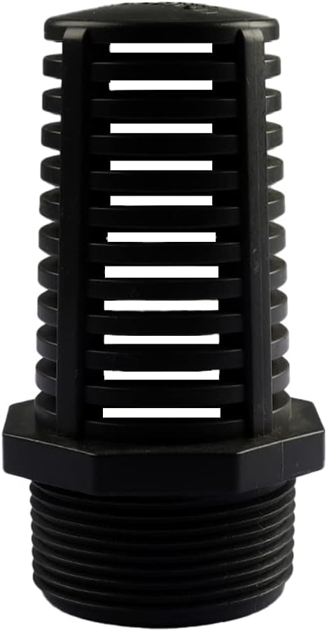 TOMEX 1 Inch Threaded Suction/Overflow Strainer, Screen Strainer 1 Inch (2 Pack)