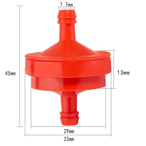 20 Pack 1 4" Inline Gas Fuel Filter Replaces for BS 298090 298090S 394358 JD AM107314 LG298090 LG298090S PT4265 Toro 42 (20 Count)