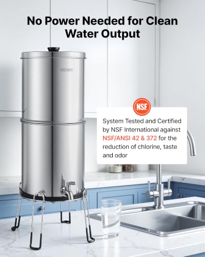 Gravity fed Water Filter System