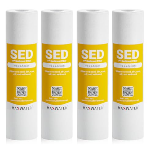5 Micron 10 x 2.5 Whole House Sediment Home Water Filter Cartridge Replacement for RO system Compatible with Well Water Filters