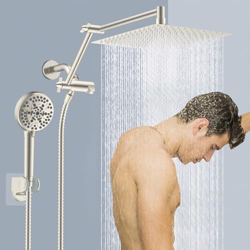 12" Metal Rain Shower Head with Handheld