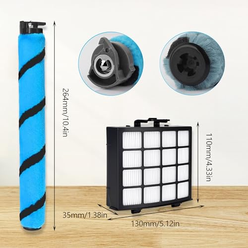 Soft Brushroll Filters Replacement Parts Acessories for Shark Vertex DuoClean PowerFin Upright Vacuum AZ2002 AZ2000 AZ2000W Accessories