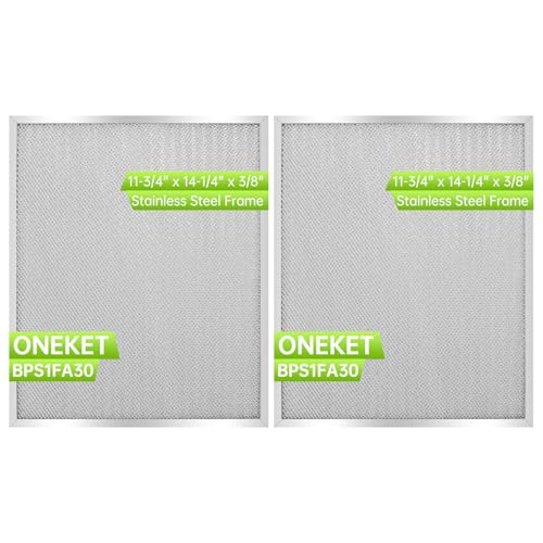 2 Pack 304 stainless steel edges Range Hood Filter BPS1FA30 11 (4 Count)