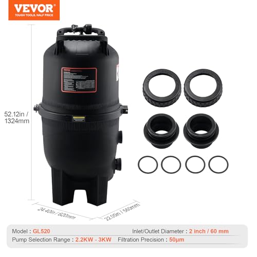 2026 Pro Cartridge Pool Filter Tank & Element for Above Ground & Inground Pools