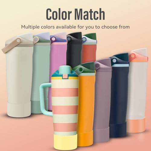 2PCS Silicone Boot for Owala Water Bottle 30oz & 40oz FreeSip Sway & Tumblers (2 Count)